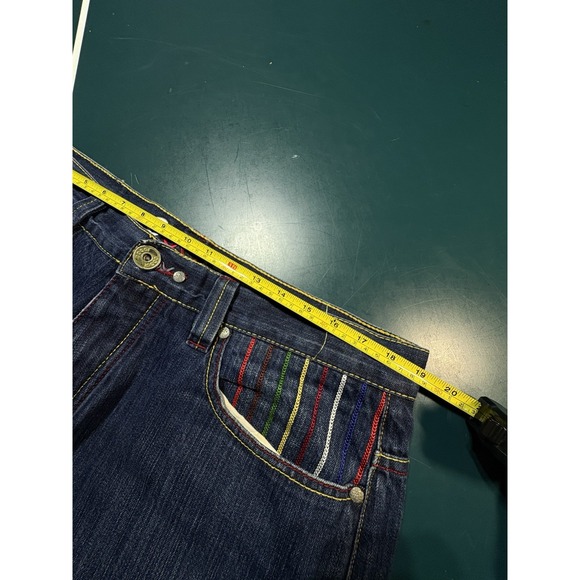 VTG Y2K Coogi Jeans 38x32 Baggy Hip‎ Hop Skater Grunge Wide Leg Sewn Embroidery - Picture 11 of 13